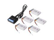 XCSOURCE 5pcs 3.7V 680mAh 25C Lipo Battery 5 in 1 Battery Charger For Syma X5 X5C X5SC X5SW Quadcopter BC640