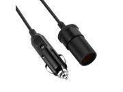 XCSOURCE 12V 1.5M 4.9 Feet Cigarette Lighter Socket Plug Charger Adapter Extender Extension Cord Cable Wire BI418