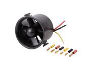 XCSOURCE 70mm Ducted 6 Rotor Fan with 3000KV Brushless Outrunner Motor Balance Tested for EDF Jet AirPlane RC380