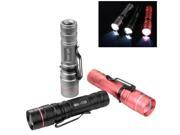 XCSOURCE Adjustable Focus Mini LED Flashlight Torch with Clip Super Light Pack of 3 Zoomable Flashlights Assorted Colors LD775