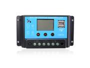 Sunix Intelligent 20A 12V 24V LCD Display Solar Panel Charge Controller Battery Regulator with Dual USB Ports SU704