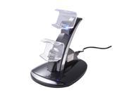XCSOURCE USB LED Fast Charging Stand Dock Station for Dual Xbox One Game Controller Black AC614