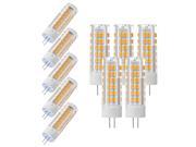 Sunix 10pcs 7W G4 LED Bulbs 75 2835 SMD LED 400 430LM Non Dimmable Warm White 3000K 360 Degree Beam Angle Ceramic Light Bulb LD855