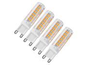 Sunix 4pcs 7W G9 LED Bulbs 75 2835 SMD LED 400 430LM Non Dimmable Warm White 3000K 360 Degree Beam Angle Ceramic Light Bulb LD866