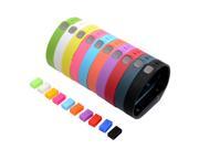 XCSOURCE 10pcs Colorful Replacement Wristband with Metal Clasps for Fitbit Flex No Tracker Replacement Bands Only TH436