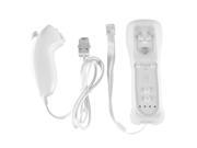 XCSOURCE Wireless Controller Nunchuck 2in1 Controller Case for Nintendo Wii Wii U White AC649