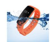 ID107 Bluetooth 4.0 Smart Bracelet Smart Band Heart Rate Monitor Wristband Fitness Tracker for iOS Android Orange