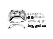 XCSOURCE Wireless Controller Gamepad Shell Replacement with Buttons Thumbsticks Custom Cover Case Silver for XBOX 360 AC665