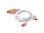 XCSOURCE MHL Micro USB to HDMI 1080P HDTV Cable Adapter for iPhone 6 6s 7 7 Plus Gold AH286