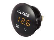 XCSOURCE 12V 24V Universal Car Digital Display Voltmeter Waterproof Voltage Meter Orange LED for DC Car Motorcycle Auto Truck MA1060