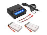 XCSOURCE 2pcs 1200mAh Lipo Battery 4in1 4ports USB Charger 2pcs Convert Cable for Syma X5HC X5HW RC Quadcopter BC670