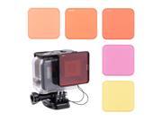 XCSOURCE Switchable Diving Lens Filters Set Red Purple Yellow for Gopro Hero 5 Sports Camera Underwater Shooting LF767