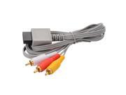XCSOURCE 1.8M 6ft Audio Video AV Composite 3 RCA Cable TV Lead Cord for Nintendo Wii Games AC679