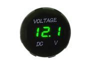 XCSOURCE Waterproof Voltmeter Green LED Digital Display Voltage Volt Meter Panel Gauge w Cable for DC 12V 24V Car Motorcycle MA1083