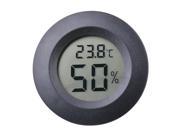 XCSOURCE Mini 2in1 LCD Display Digital Thermometer Hygrometer Round Shape Temperature Humidity Meter Black MA1085