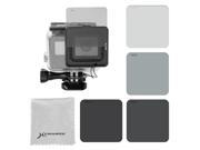 XCSOURCE Switchable Neutral Density Filter Kit Set ND2 ND4 ND8 ND16 for GoPro Hero 5 Sports Camera LF768