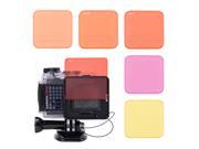XCSOURCE Switchable Diving Lens Filters Set Red Purple Yellow for Garmin Virb Ultra 30 Sports Camera Underwater Shooting LF771