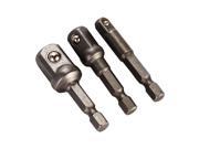 XCSOURCE® 3pcs Wrench Sleeve Extension Bar Hex Shank Drive Power Socket Driver Drill Bit Adapter Set 1 4 3 8 1 2 x50mm L BI051