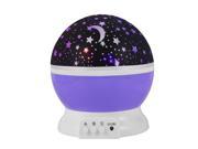 XCSOURCE® Starry Night Light Lamp Romantic 3 Modes Colorful LED Star Moon Sky Rotating Starlight Projector for Children Kids Baby Bedroom Purple LD728