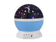 XCSOURCE® Starry Night Light Lamp Romantic 3 Modes Colorful LED Star Moon Sky Rotating Starlight Projector for Children Kids Baby Bedroom Blue LD726