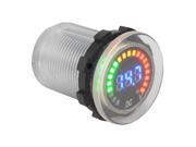 XCSOURCE® Car Motorcycle Waterproof Blue LED Digital Panel Display Voltmeter Voltage Volt Meter Gauge Transparent DC 12V 24V MA834