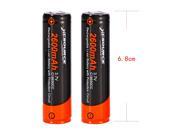 XCSOURCE® 2pcs 3.7V 18650 Battery 2600mAh Li ion Rechargeable Battery For Flashlight LD650