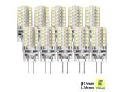 Sunix® Sunix 10pcs High Power G4 3W 48 SMD 3014 LED Silicone Spotlight Bulb Lamp Pure White SU014