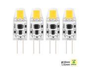 Xcsource® Sunix 4pcs High Power G4 1.5W COB AC DC 12V LED Crystal Spotlight Bulb Dimmable Warm White SU125