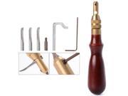 XCSOURCE® 5in1 Leather Craft Edge Stitching Groover Creaser Beveller Sewing Tool TH130