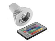 XCSOURCE® RGB Top LED Bulb Spot Light Changing Lamp 16 Colors 5W GU10 24 Key Remote Controller For Home Part Decoration LD236