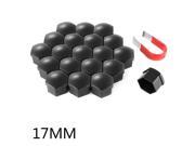 XCSOURCE® 20pcs 17mm Universal Plastic Bolts Covers Nut Protector Black and Removal Tool for Cars Vehicles Wheel Tyre MA775