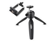 Rangers® Rangers Mini Panoramic Tripod Universal 360° Rotatable Ball Head Tripod with Holder Cilp for DSLR Sports Cameras Cell Phones RA106