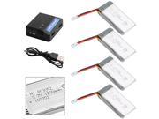 XCSOURCE® 4pcs 3.7V 1200mAh 25C Lipo Battery 4 in 1 Battery Charger For Syma X5 X5C X5SC X5SW Quadcopter BC591