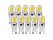Sunix® Sunix 10pcs 5W G9 COB LED Bulbs 230 270LM Dimmable Cool White 6000K 360 Degree Beam Angle Crystal Spotlight Bulb LD883