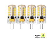 Sunix® 4pcs Sunix G4 2835 36SMD LED 3W AC DC12V Dimmable Lamp Bulb Silicone Crystal Light Warm White LD913