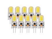 Sunix® Sunix 10pcs 5W G4 COB LED Bulbs 270 300LM Dimmable Cool White 6000K 360 Degree Beam Angle Crystal Spotlight Bulb LD861