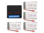 XCSOURCE 4pcs 1200mAh Lipo Battery 4in1 4ports USB Charger 4pcs Convert Cable for Syma X5HC X5HW RC Quadcopter BC671