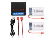 XCSOURCE 2pcs 800mAh Lipo Battery 4in1 4ports USB Charger 2pcs Convert Cable for Syma X5HC X5HW RC Quadcopter BC668