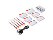 XCSOURCE 6pcs 720mAh Lipo Battery 6in1 6ports USB Charger 6pcs Convert Cable for Syma X5HC X5HW RC Quadcopter BC667
