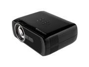 Mini Video Projector Home Theater 800 Lumens 800x480 Beamer for Game Movie Black Color