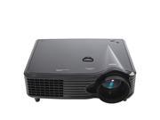 LED Video Projector Home Theater 2000 Lumens 800x480 Beamer for Game Movie Black Color