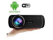 Android Mini Video Projector Home Theater 800 Lumens 800x480 Beamer for Game Movie Black Color