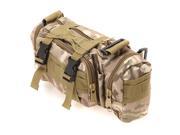 Military Assault Combined Backpack Rucksacks Sport Molle Camping Travel Bag Waist Bag Backpack Waistpacks Camo Brown