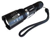 Fazer LT Rechargeable LED Flashlight Extremely Bright CREE XM L T6 LED with Zoom Focus 5 Beam Modes Water Resistant and Built to Last. Great for Hiking Cam