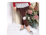 Brown Lacey Tutu with Leggings Toddler and Girls