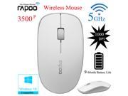 Rapoo 3500P 5.0GHz Wireless Optical Mouse Mice USB Nano Receiver For PC Computer