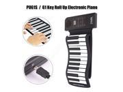 PU61S 61 Key Roll Up Portable Electronic Piano Keybord Professional Synthesizer