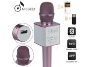 Original MicGeek Q9 Microphone Wireless Portable KTV USB Play For Cellphone Pink