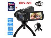 Z20 1080P Digital Video Camcorder Full HD 16x digital Zoom DV Camera Tripod 32GB