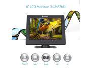 Eyoyo S801C 8 TFT LCD Video Monitor Screen 1204x768 VGA BNC AV HDMI Ypbpr Input